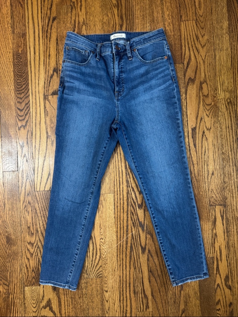 Madewell Curvy High-Rise Skinny Crop Blue Jeans SZ 29 - Picture 2 of 6
